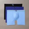Boxer Brief com monograma gráfico em algodão Cotton Stretch, embalagem de 3 unidades