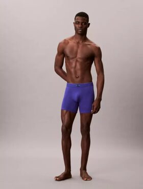 Boxer Brief com monograma gráfico em algodão Cotton Stretch, embalagem de 3 unidades