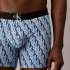 Boxer Brief com monograma gráfico em algodão Cotton Stretch, embalagem de 3 unidades