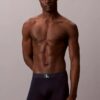 Boxer Brief com monograma gráfico em algodão Cotton Stretch, embalagem de 3 unidades