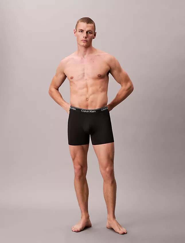 Boxer Brief em microfibra elástica, embalagem de 5 unidades Boxer Brief em microfibra elástica, embalagem de 5 unidades