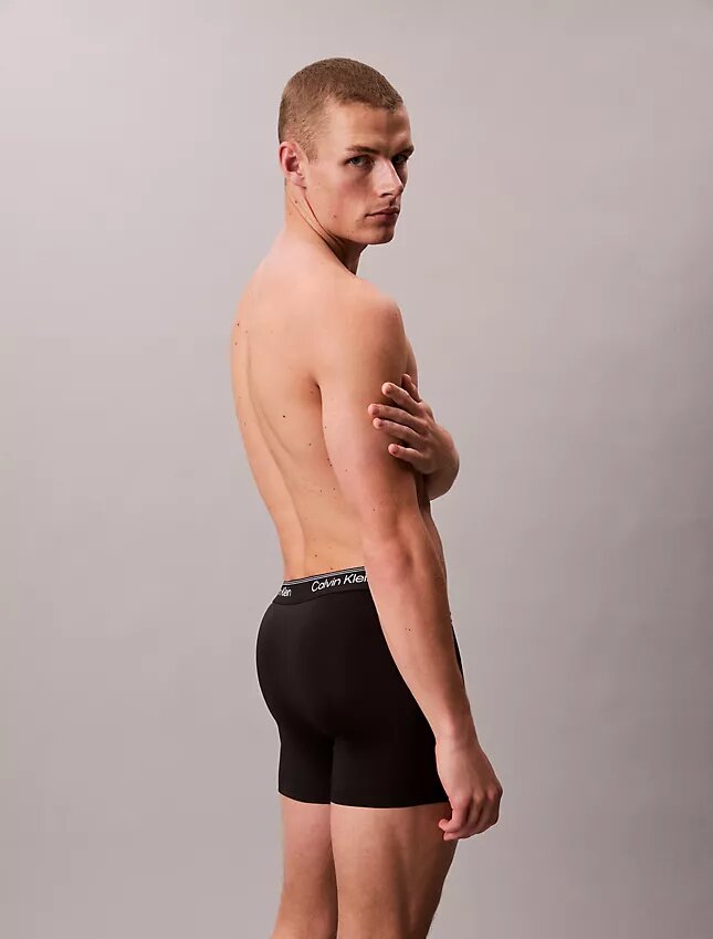 Boxer Brief em microfibra elástica, embalagem de 5 unidades Boxer Brief em microfibra elástica, embalagem de 5 unidades