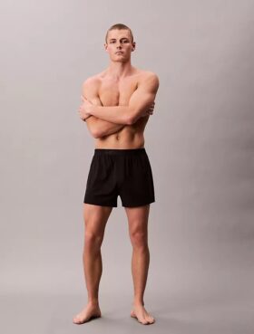Boxer de malha justa CK Black Lounge