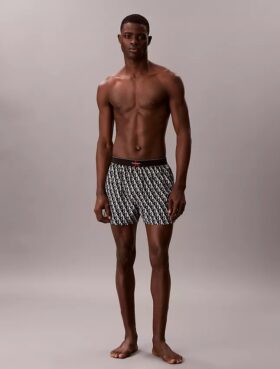 Boxer justo com logótipo Monogram