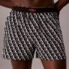 Boxer justo com logótipo Monogram