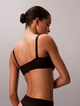 Bralette bandeau clássico Heritage em Cotton Stretch com forro leve