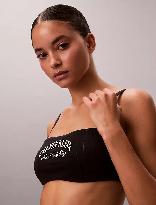Bralette bandeau clássico Heritage em Cotton Stretch com forro leve Bralette bandeau clássico Heritage em Cotton Stretch com forro leve