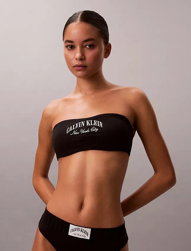 Bralette bandeau clássico Heritage em Cotton Stretch com forro leve Bralette bandeau clássico Heritage em Cotton Stretch com forro leve