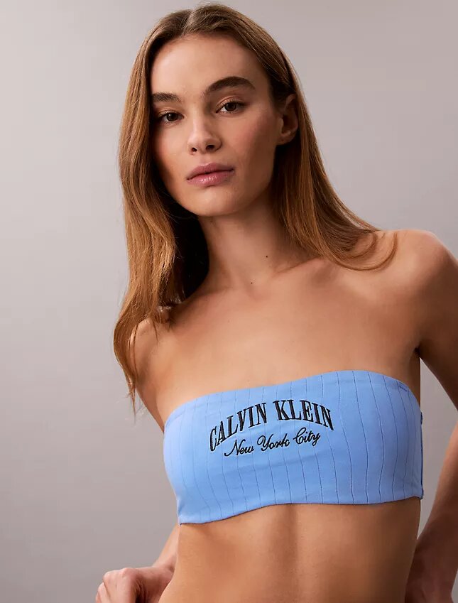 Bralette bandeau clássico Heritage em Cotton Stretch com forro leve Bralette bandeau clássico Heritage em Cotton Stretch com forro leve