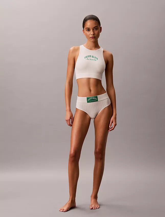 Bralette clássica Heritage em Cotton Stretch Unlined Bralette clássica Heritage em Cotton Stretch Unlined
