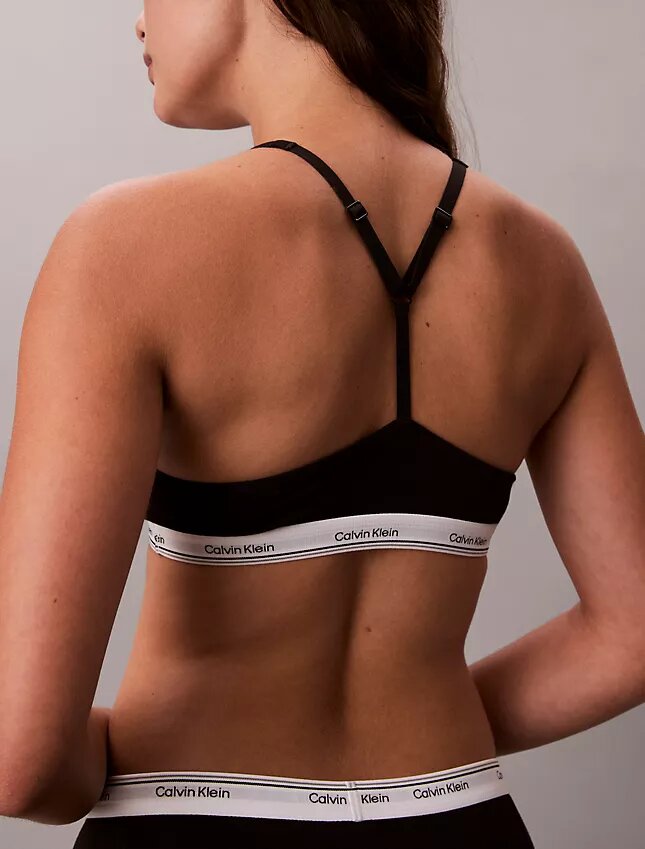 Bralette com forro leve em mistura de algodão e Modal Bralette com forro leve em mistura de algodão e Modal