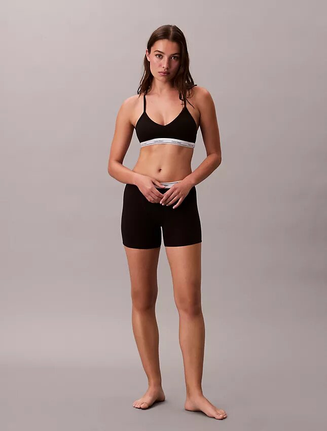 Bralette com forro leve em mistura de algodão e Modal Bralette com forro leve em mistura de algodão e Modal