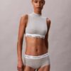 Bralette com gola alta, forrada com algodão Modal