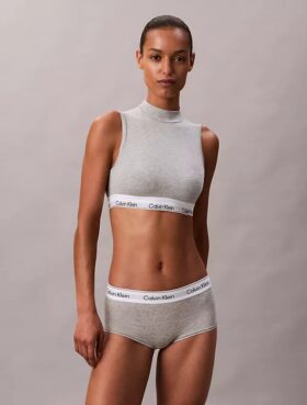 Bralette com gola alta, forrada com algodão Modal