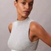 Bralette com gola alta, forrada com algodão Modal