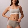 Bralette com logótipo de arquivo e forro leve Bralette com logótipo de arquivo e forro leve