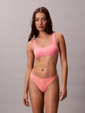 Bralette de banho com Monogram gráfico