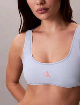 Bralette de banho com Monogram gráfico