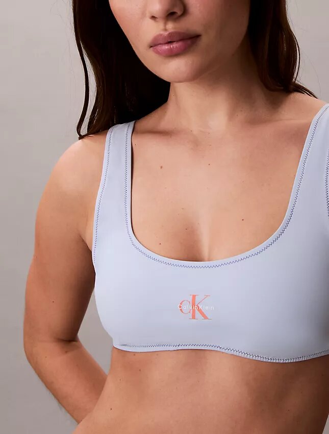 Bralette de banho com Monogram gráfico Bralette de banho com Monogram gráfico