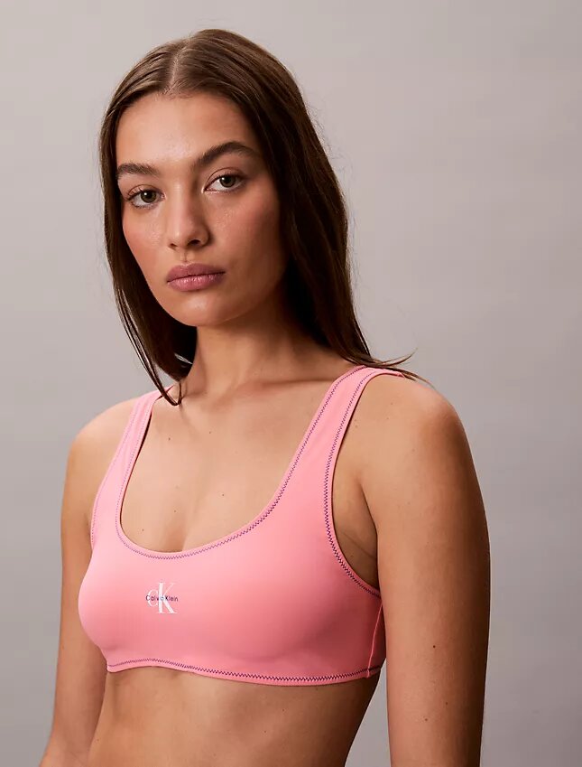 Bralette de banho com Monogram gráfico Bralette de banho com Monogram gráfico