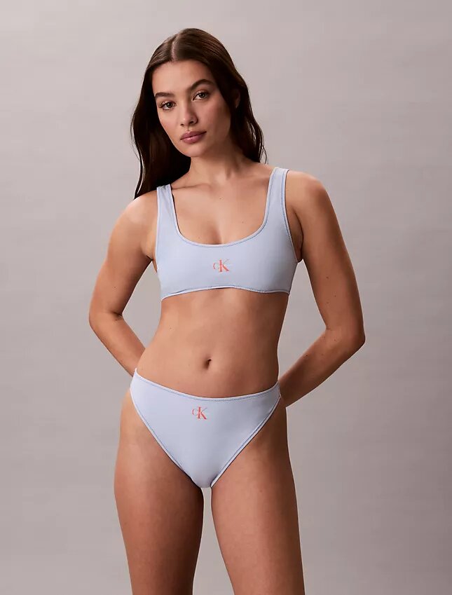 Bralette de banho com Monogram gráfico Bralette de banho com Monogram gráfico