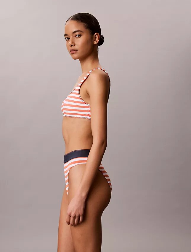 Bralette de banho com Monogram gráfico Bralette de banho com Monogram gráfico