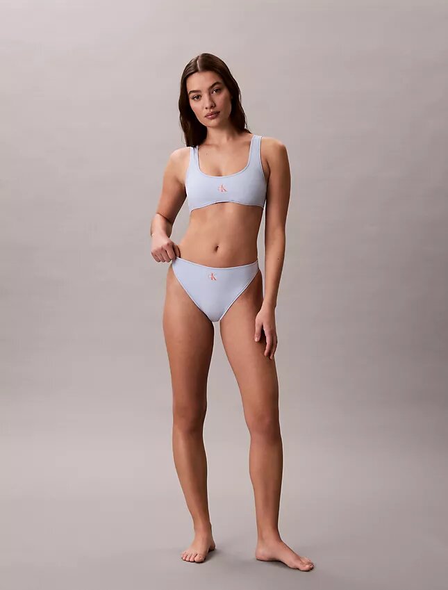 Bralette de banho com Monogram gráfico Bralette de banho com Monogram gráfico