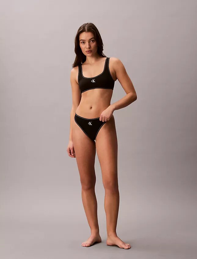 Bralette de banho com Monogram gráfico Bralette de banho com Monogram gráfico