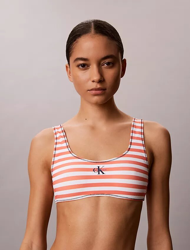 Bralette de banho com Monogram gráfico Bralette de banho com Monogram gráfico