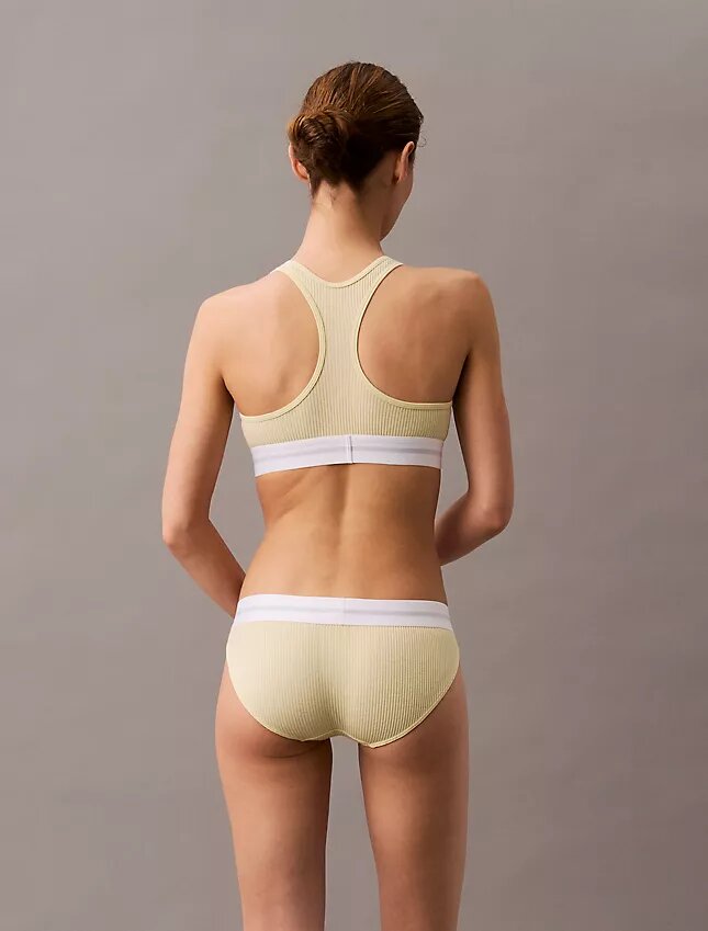 Bralette em malha Cotton Stretch de algodão e Modal com nervuras, com forro leve Bralette em malha Cotton Stretch de algodão e Modal com nervuras, com forro leve