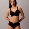 Bralette em microfibra elástica com Monogram gráfico e forro leve Bralette em microfibra elástica com Monogram gráfico e forro leve