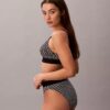 Bralette em microfibra elástica com Monogram gráfico e forro leve Bralette em microfibra elástica com Monogram gráfico e forro leve