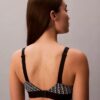 Bralette em microfibra elástica com Monogram gráfico e forro leve Bralette em microfibra elástica com Monogram gráfico e forro leve
