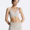 Bralette em mistura de lã canelada Bralette em mistura de lã canelada