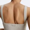 Bralette em mistura de lã canelada Bralette em mistura de lã canelada