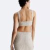 Bralette em mistura de lã canelada Bralette em mistura de lã canelada