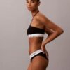Bralette halter unlined em algodão e Modal Icon