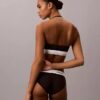 Bralette halter unlined em algodão e Modal Icon