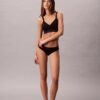 Bralette Icon em Algodão e Modal com Efeito Metálico