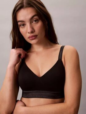 Bralette Icon em Algodão Modal Metálico com Forro Ligeiro