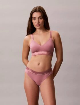 Bralette Icon em Algodão Modal Metálico com Forro Ligeiro