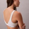 Bralette sem aro acolchoada em mistura de algodão e Modal