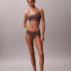Bralette sem costuras em Microfiber com canelado e forro leve Bralette sem costuras em Microfiber com canelado e forro leve