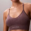 Bralette sem costuras em Microfiber com canelado e forro leve Bralette sem costuras em Microfiber com canelado e forro leve