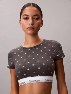 Bralette tipo T-shirt Icon em algodão e Modal com forro leve