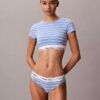 Bralette tipo T-shirt Icon em algodão e Modal com forro leve