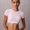 Bralette tipo T-shirt Icon em algodão e Modal com forro leve