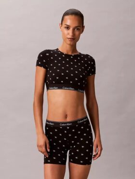 Bralette tipo T-shirt Icon em algodão e Modal com forro leve