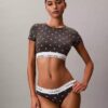 Bralette tipo T-shirt Icon em algodão e Modal com forro leve