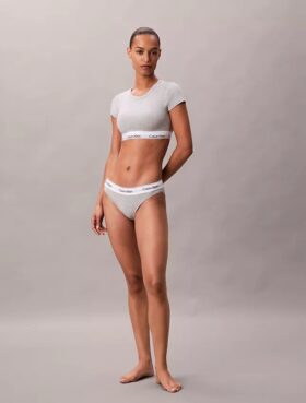 Bralette tipo T-shirt Icon em algodão e Modal com forro leve